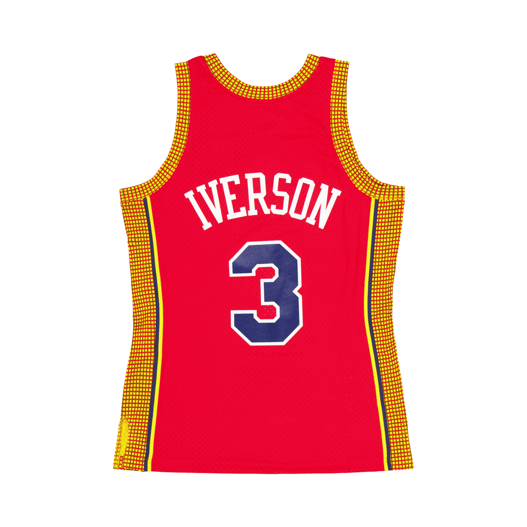 76ers Swingman-trøje Iverson lys rød