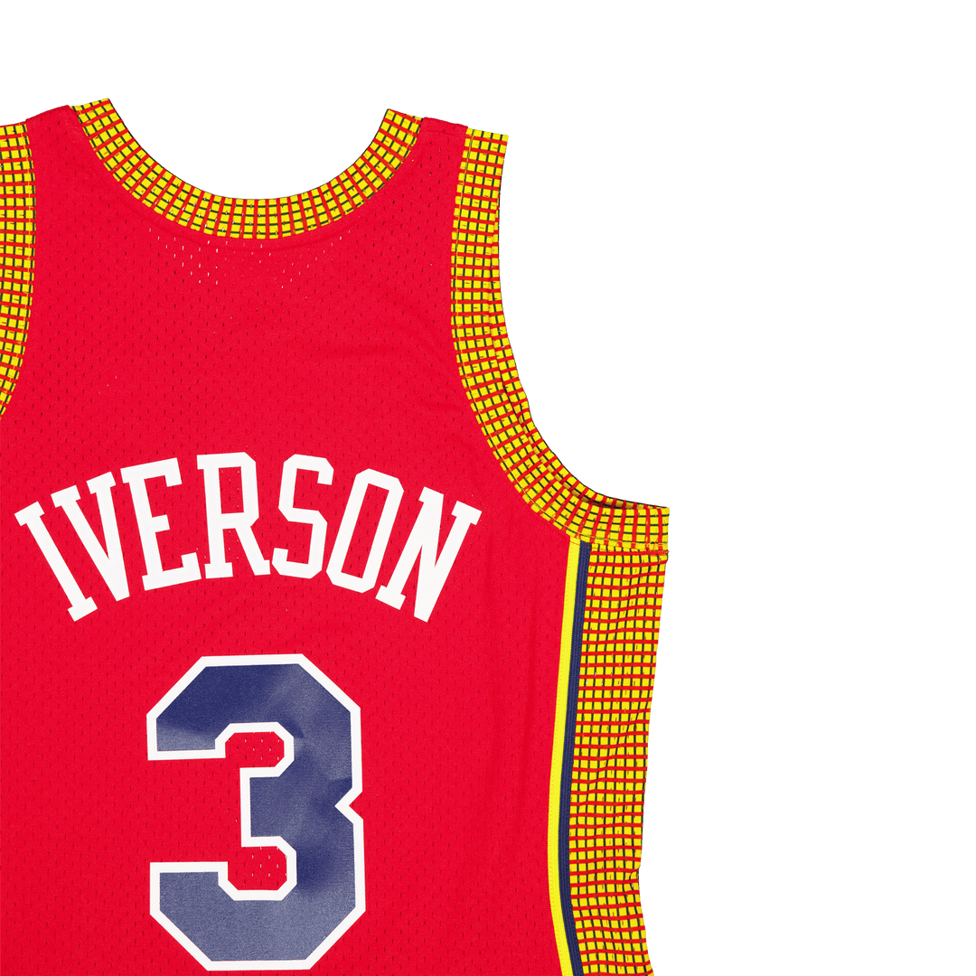 76ers Swingman-trøje Iverson lys rød