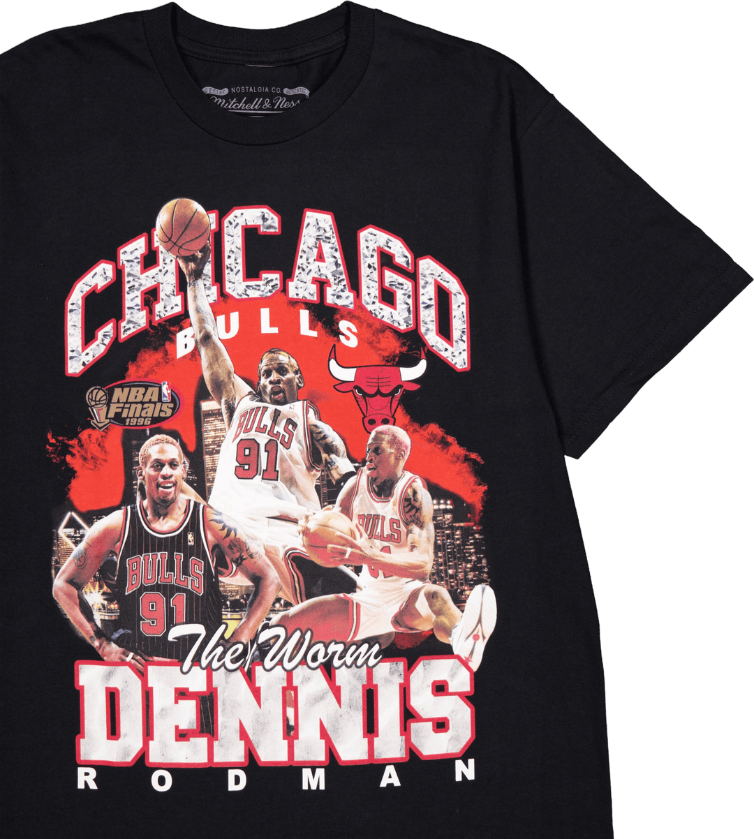 Bulls Bling Ss Tee Rodman Schwarz