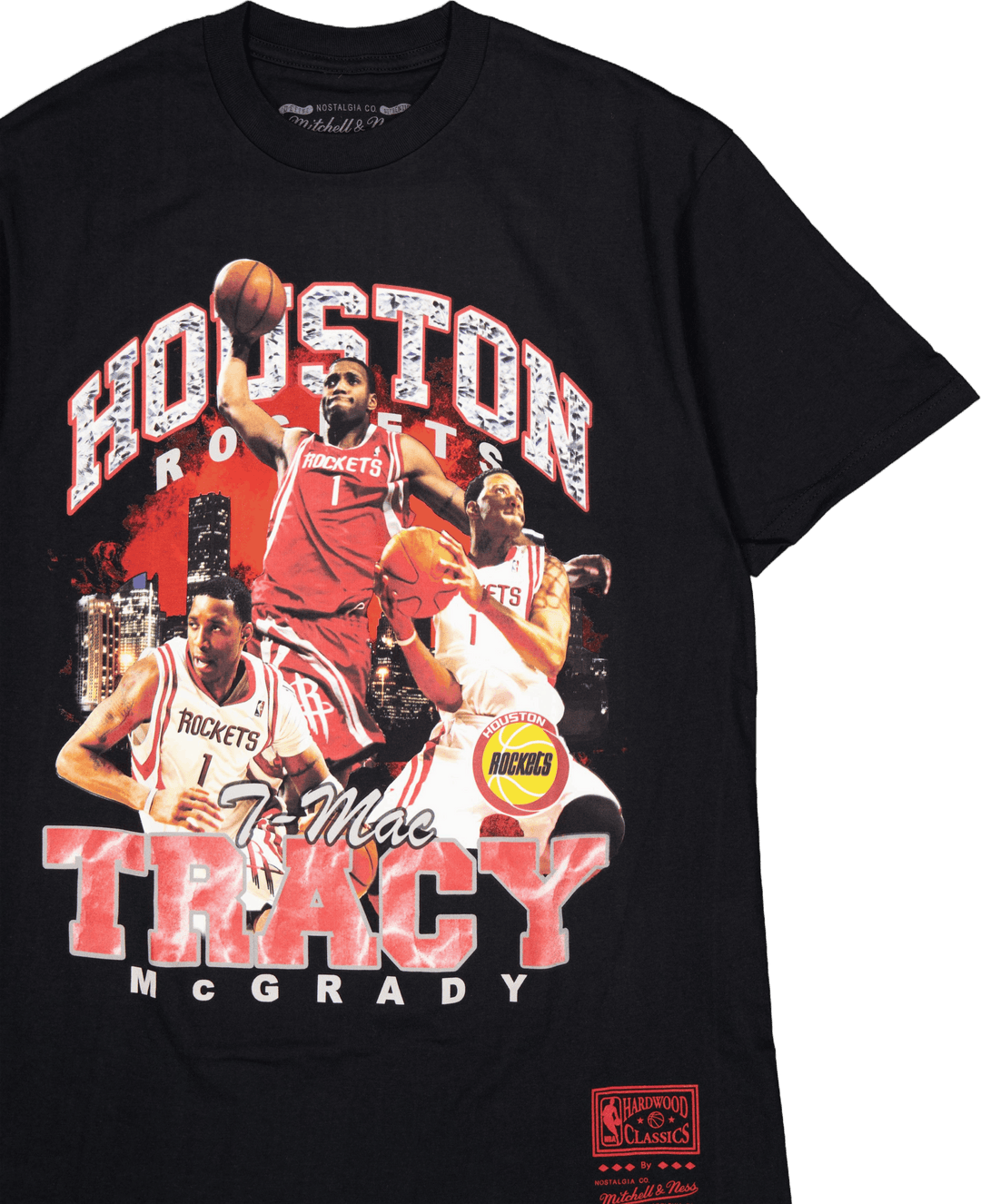 Rockets Bling Ss Tee Mcgrady Black