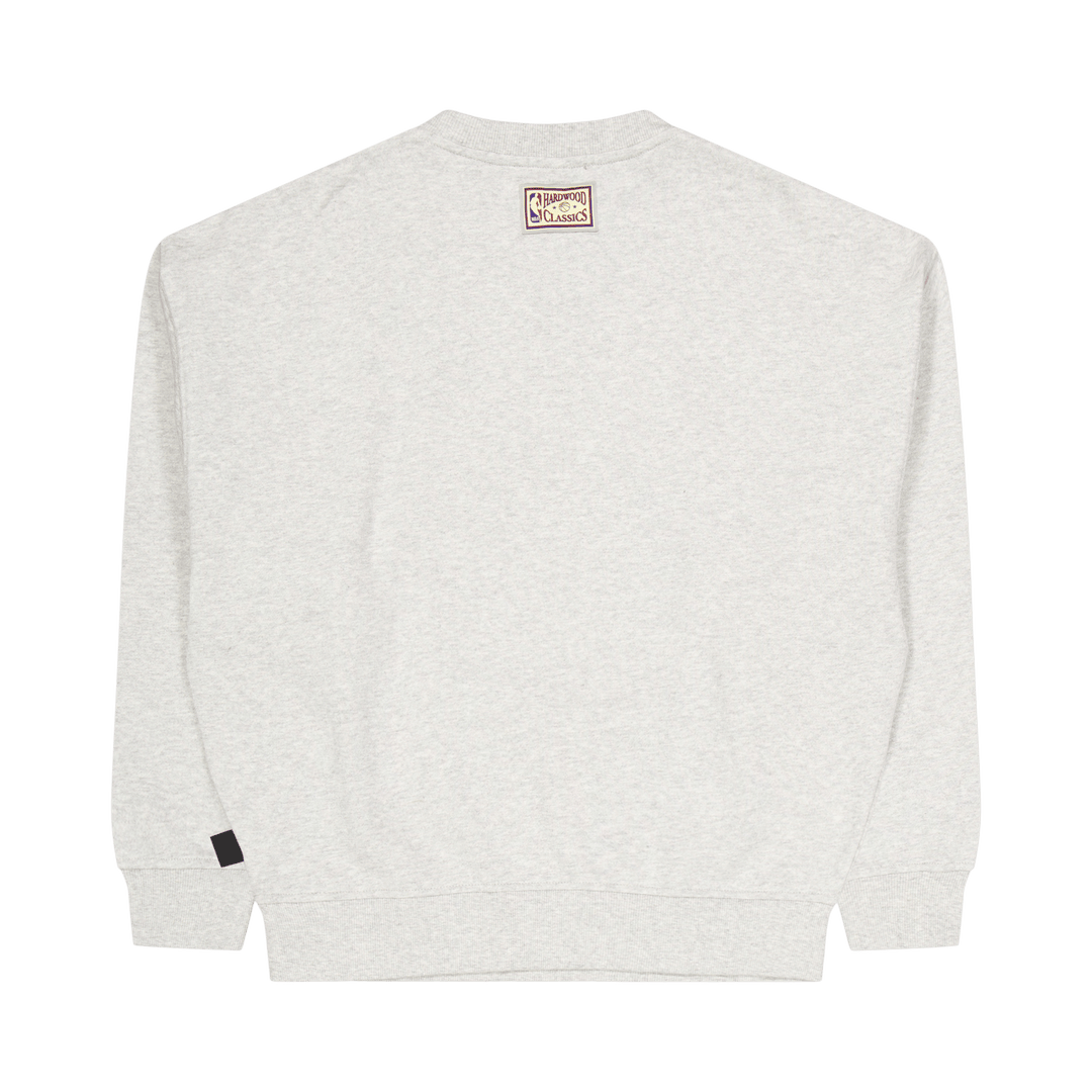 Mavericks Womens Logo Lt Crew  Grey Heather