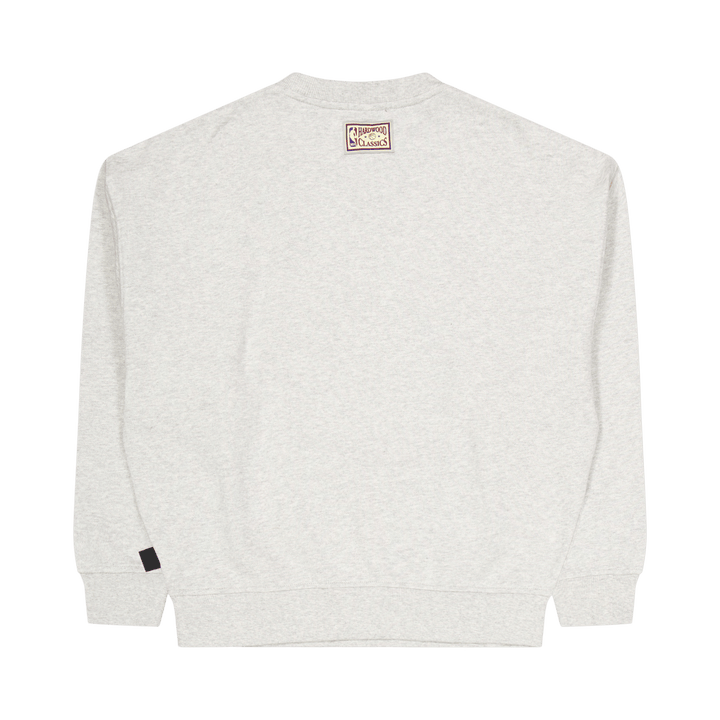 Mavericks Womens Logo Lt Crew  Grey Heather