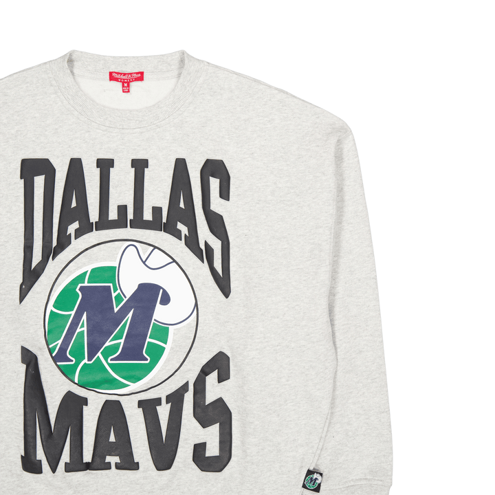 Mavericks Womens Logo Lt Crew  Grey Heather