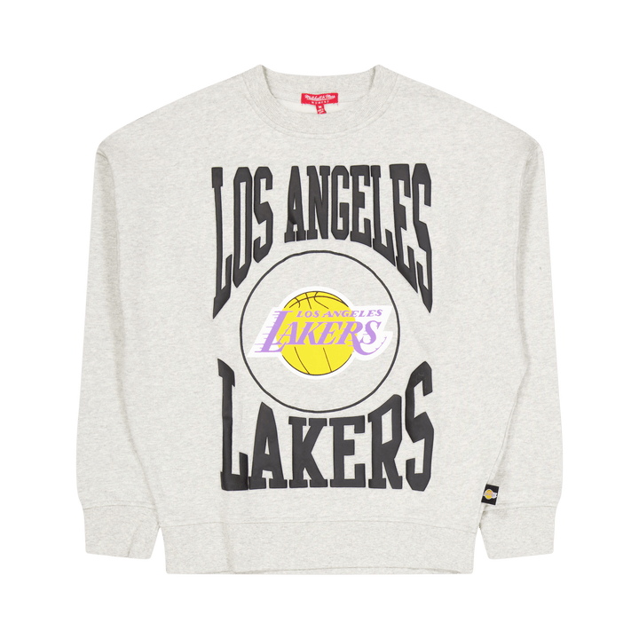 Lakers Womens Logo Lt Crew 3.0 Grau Heather