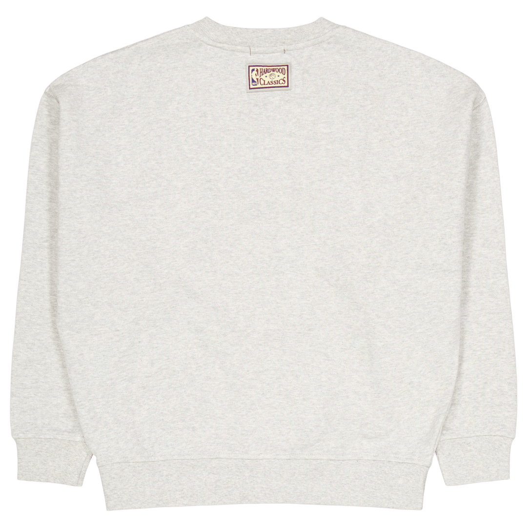 Knicks Womens Logo Lt Crew 3.0 Grey Heather