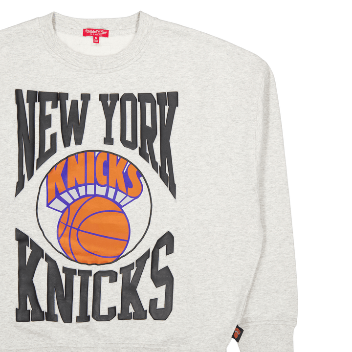 Knicks Womens Logo Lt Crew 3.0 Grey Heather