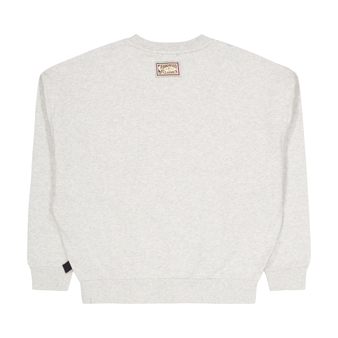 76ers Womens Logo Lt Crew 3.0 Grey Heather