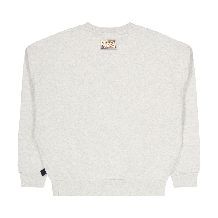 76ers Womens Logo Lt Crew 3.0 Grey Heather