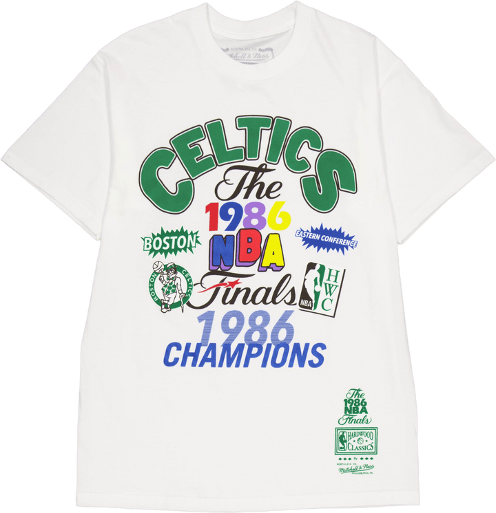 Tričko Celtics Champs Fest Ss Hwc White