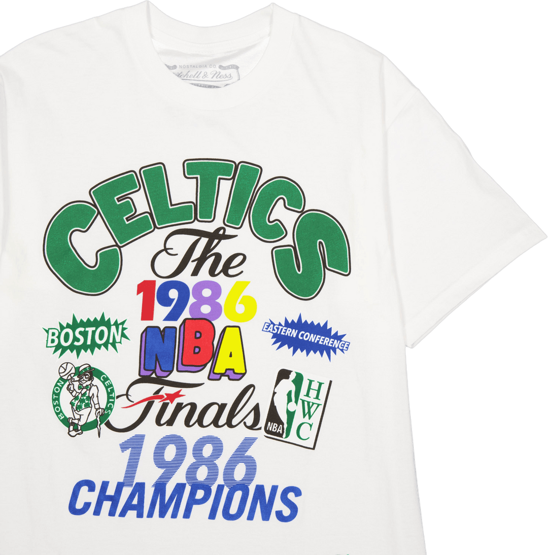 Tričko Celtics Champs Fest Ss Hwc White