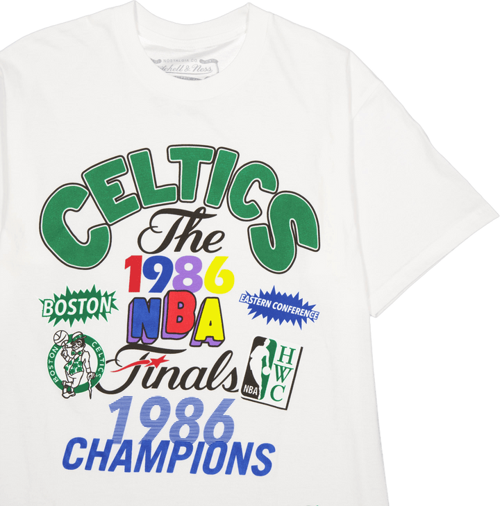 Tričko Celtics Champs Fest Ss Hwc White