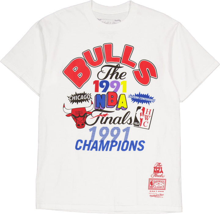Bulls Champs Fest Ss Tee Hwc White