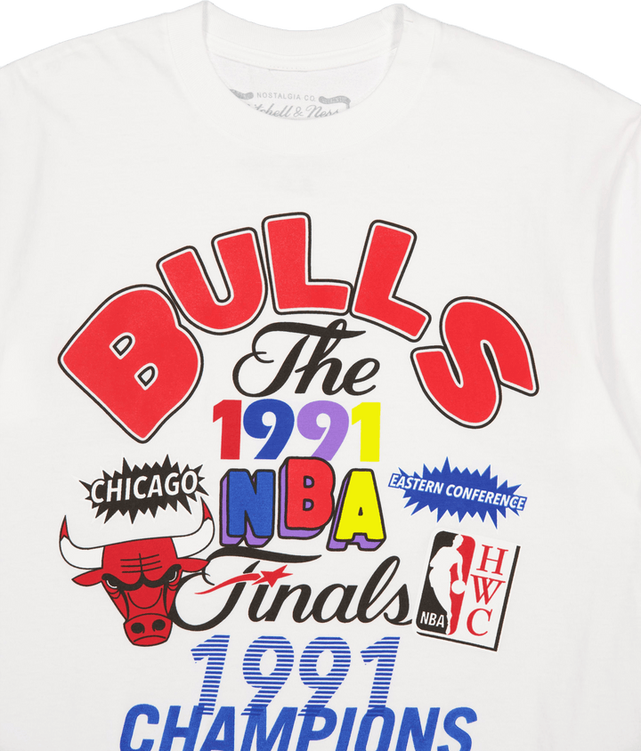 Bulls Champs Fest Ss Tee Hwc White