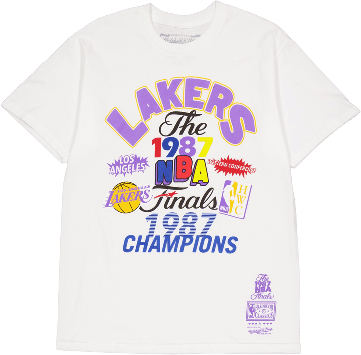 Lakers Champs Fest Ss Tee Hwc Valkoinen
