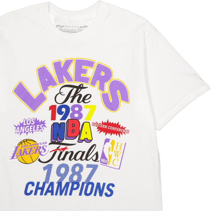 Lakers Champs Fest Ss Tee Hwc Valkoinen