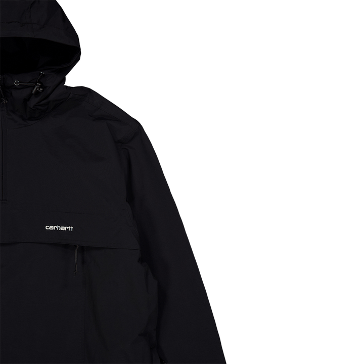 Windbreaker Pullover Black / White