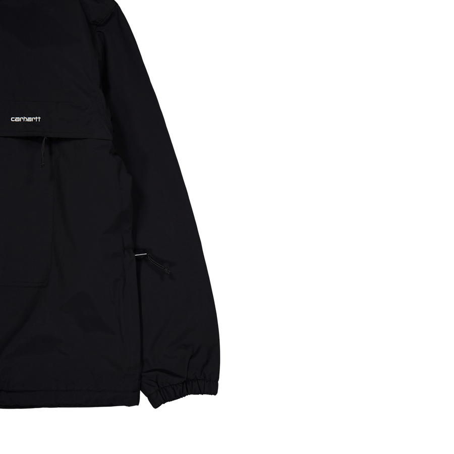 Windbreaker Pullover Black / White