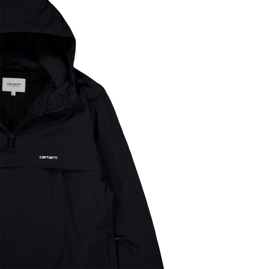 Windbreaker Pullover Black / White