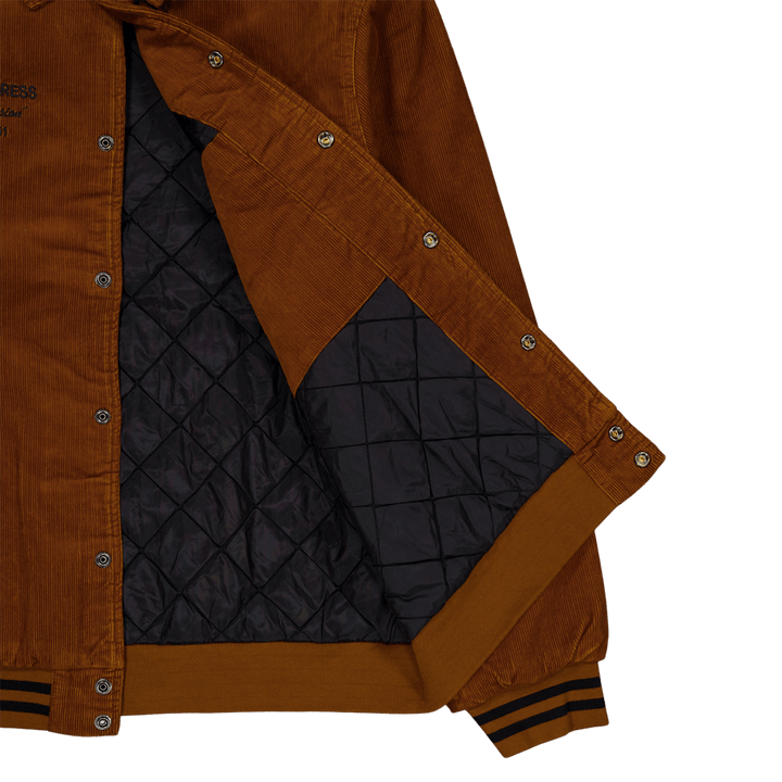 Bunda Rugged Letterman Deep H Brown / Black