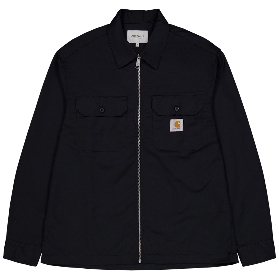 L/s Craft Zip Shirt Black