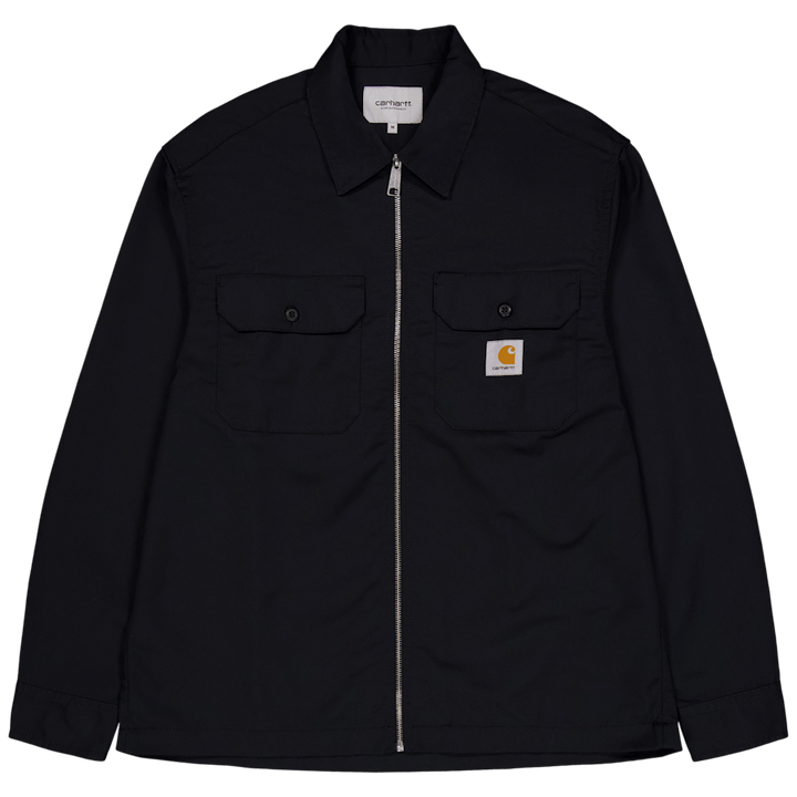 L/s Craft Zip Shirt Black