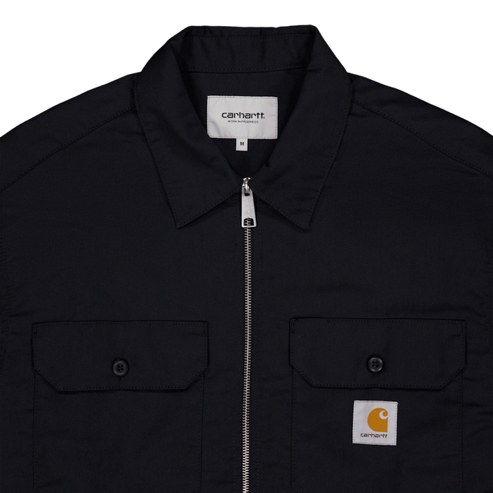 L/s Craft Zip Shirt Black