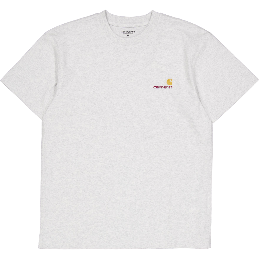 S/s American Script T-shirt Ash Heather