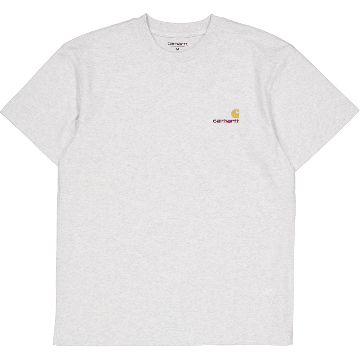 S/s American Script T-shirt Ash Heather