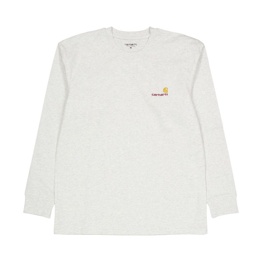 Maglietta American Script L/s Ash Heather
