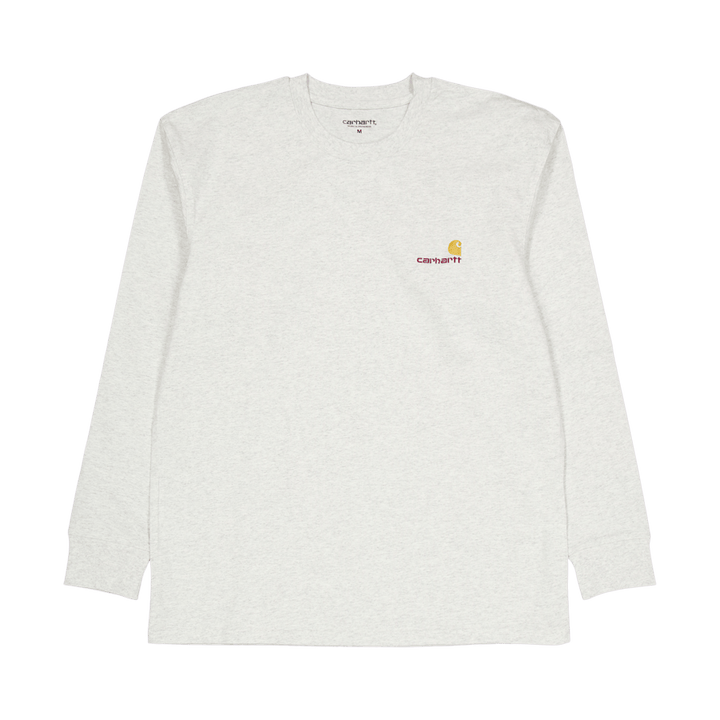 Maglietta American Script L/s Ash Heather