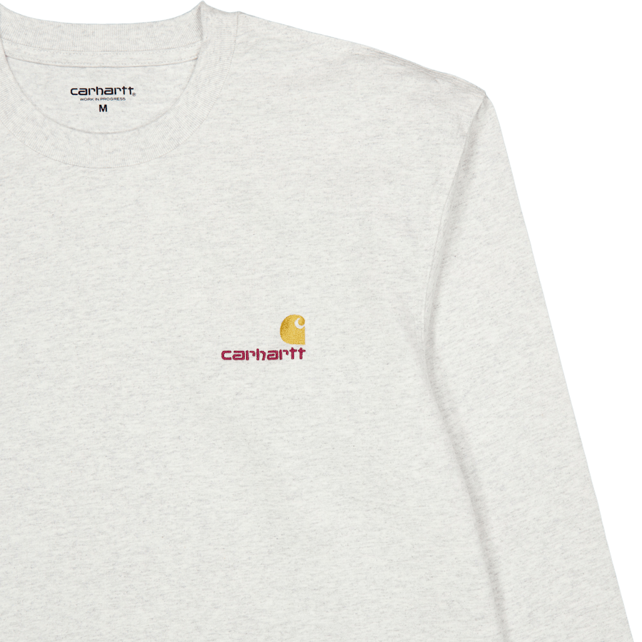 Maglietta American Script L/s Ash Heather