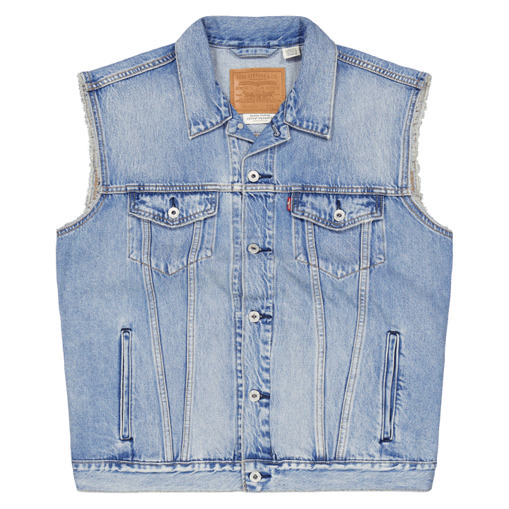 Relaxed Trucker Vest Med Indig Kentucky Blue Vest