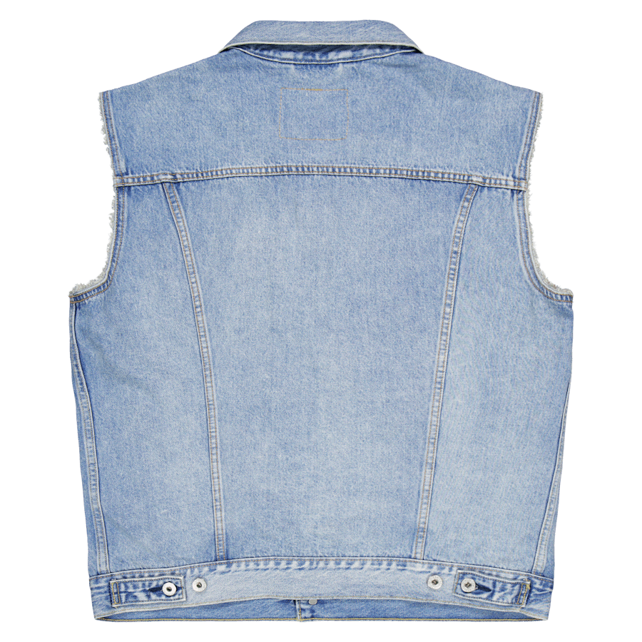 Relaxed Trucker Vest Med Indig Kentucky Blue Vest