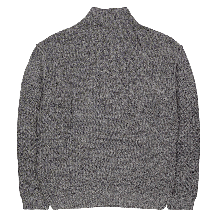 Calvin Klein Half Cardigan Mock Neck Sweat Beh