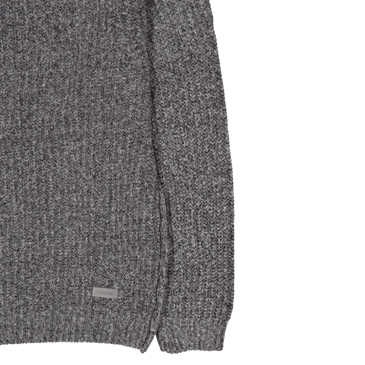 Calvin Klein Half Cardigan Mock Neck Sweat Beh