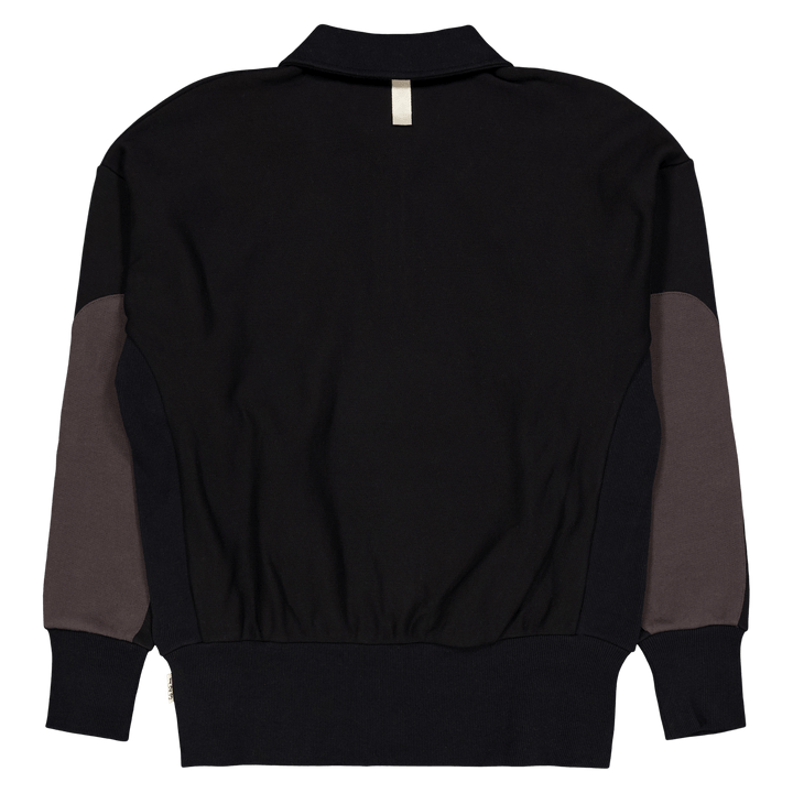 Abc. 123. Quarter Zip Sweatshi Schwarz
