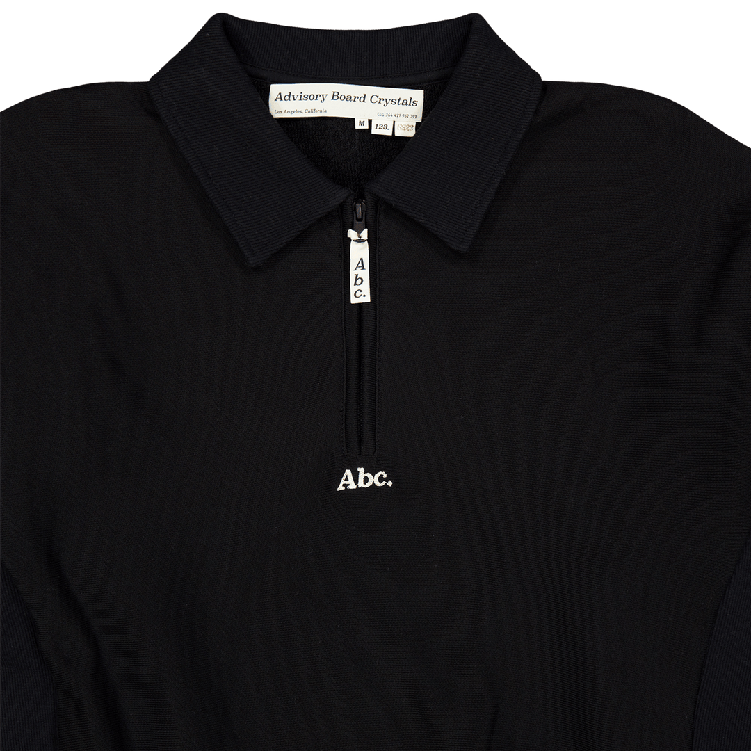 Abc. 123. Quarter Zip Sweatshi Schwarz