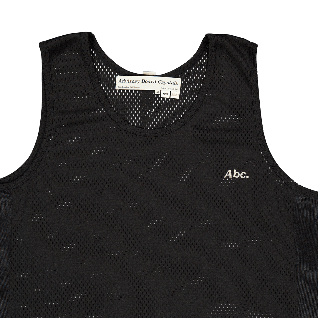Abc. 123. Mesh Satin Tank Top Schwarz