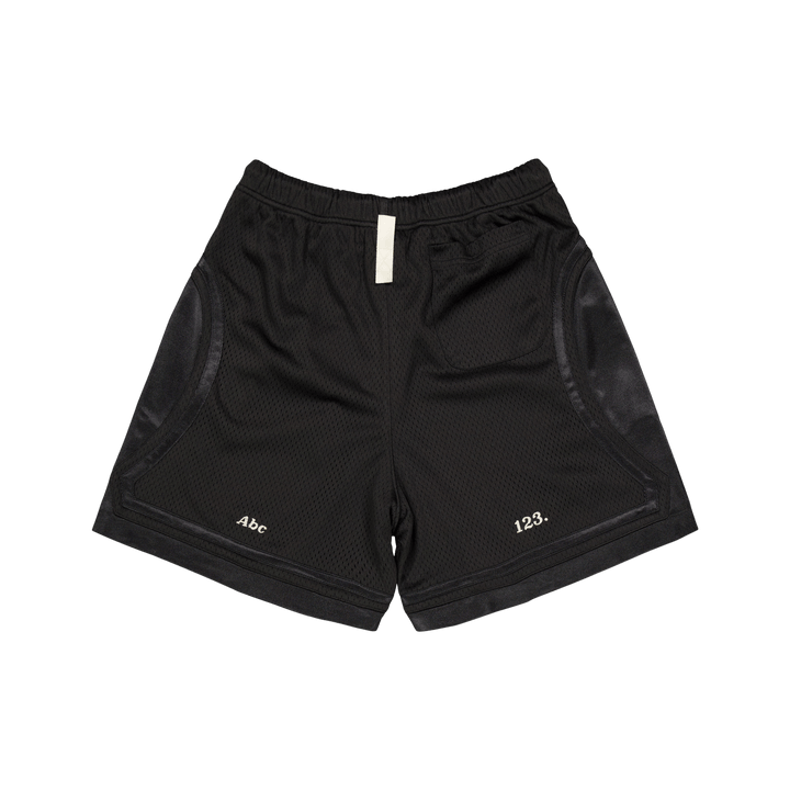Abc. 123. Mesh Satin Basketbal Black