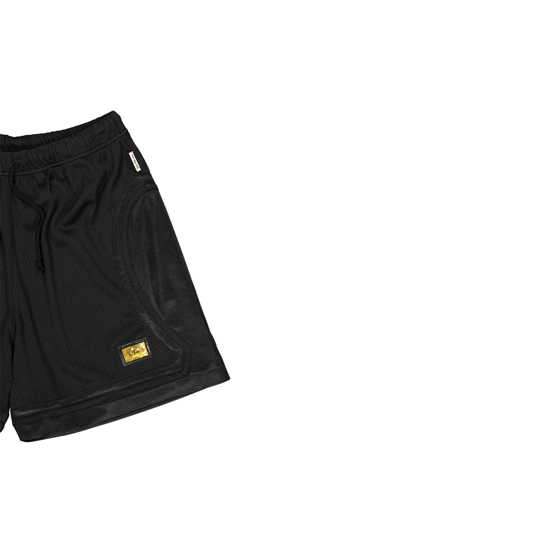 Abc. 123. Mesh Satin Basketbal Black