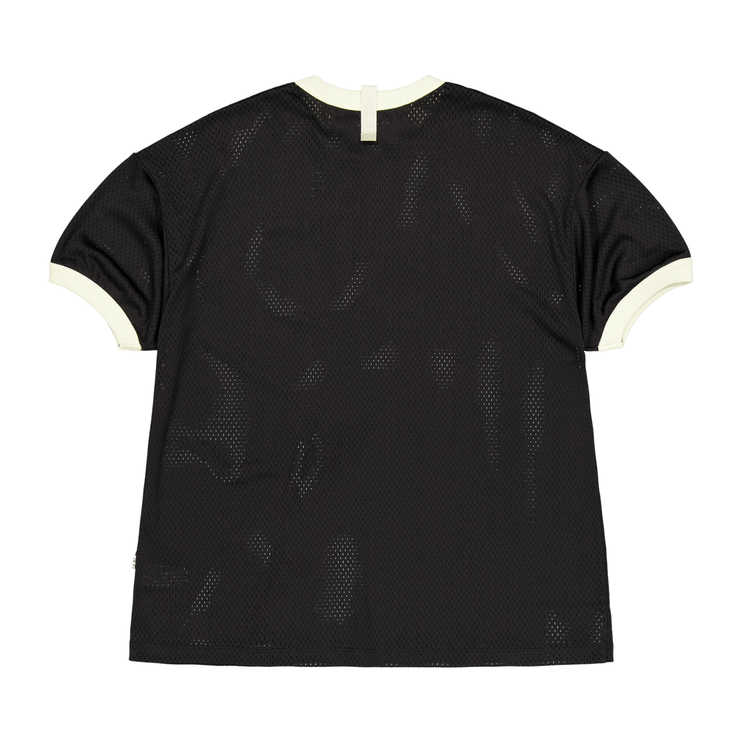 Abc. 123 Mesh Ringer T-shirt Black
