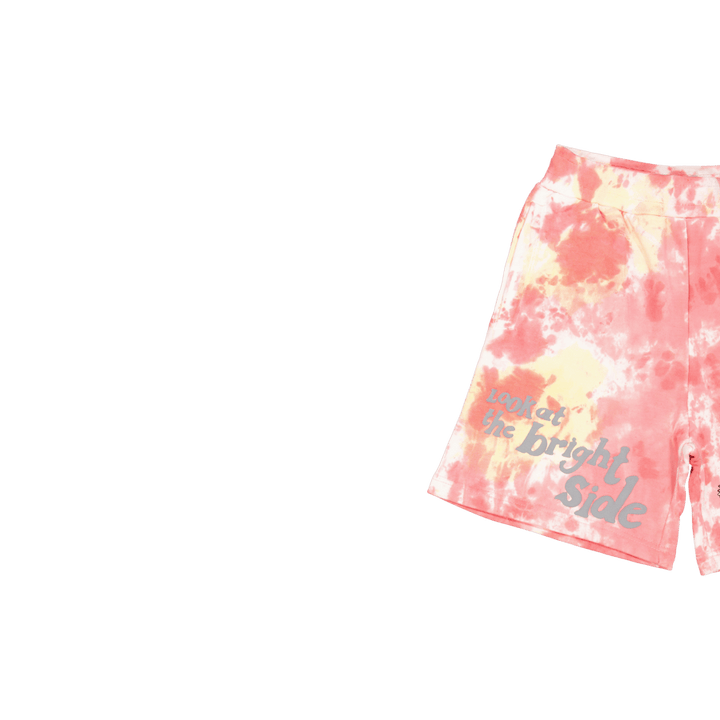 Smiley Look At The Bright Side Pink Tie-dye