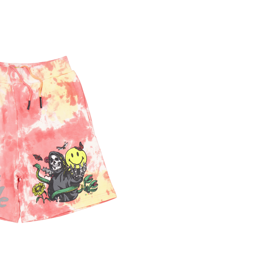 Smiley Look At The Bright Side Pink Tie-dye