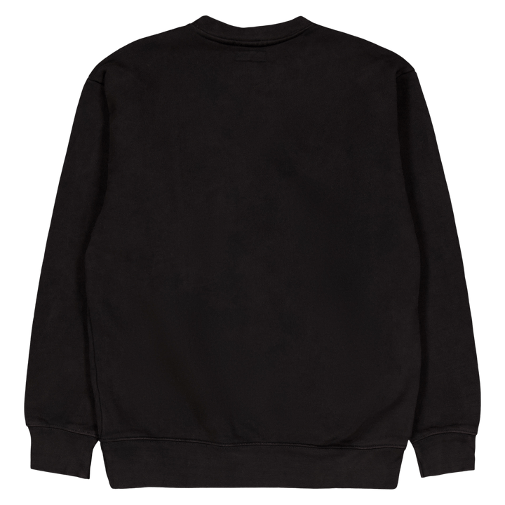 "Smiley" oversized megztinis su kaklu "Crew Neck Swe" juodas