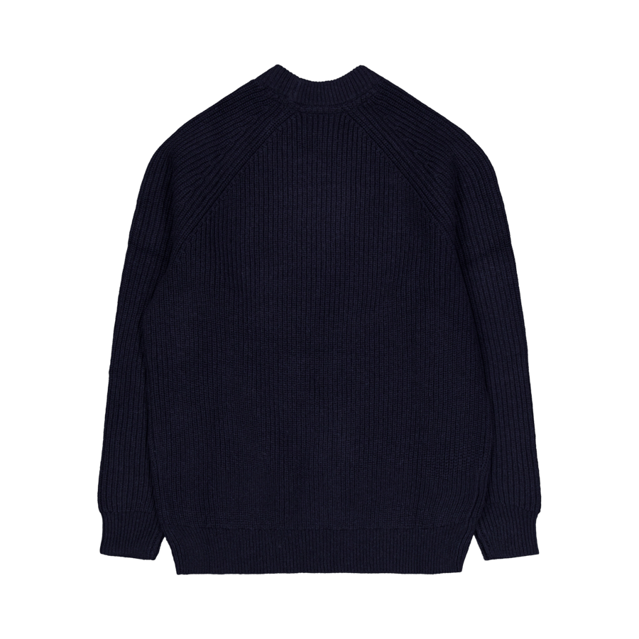 Lyle & Scott Shaker Stitch Mock Neck Jumper Z271 Dark