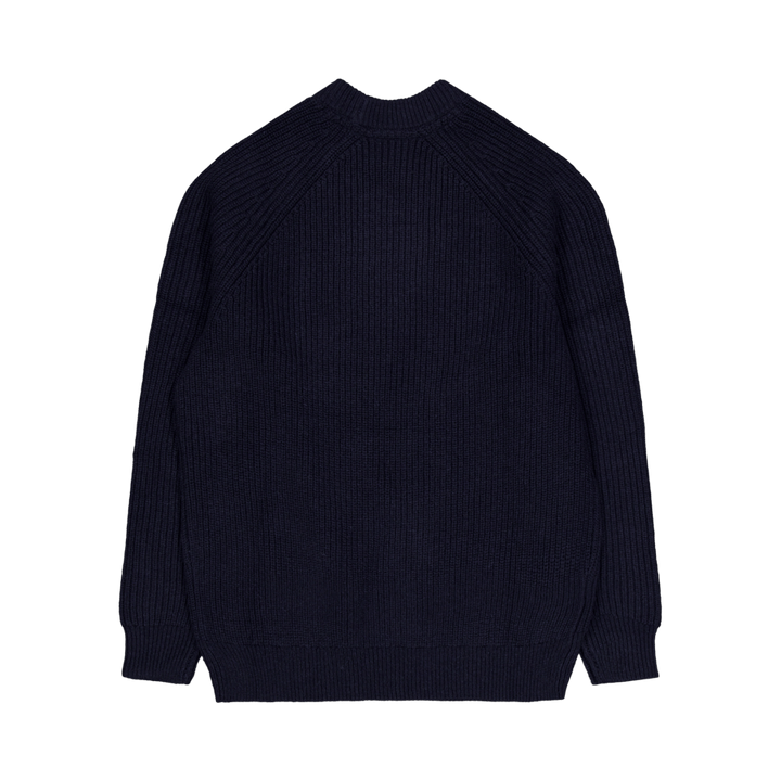 Lyle & Scott Shaker Stitch Mock Neck Jumper Z271 Dark