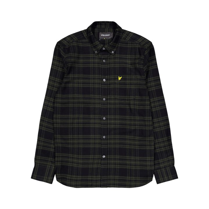 Check Flannel Shirt W995 Mountain Moss