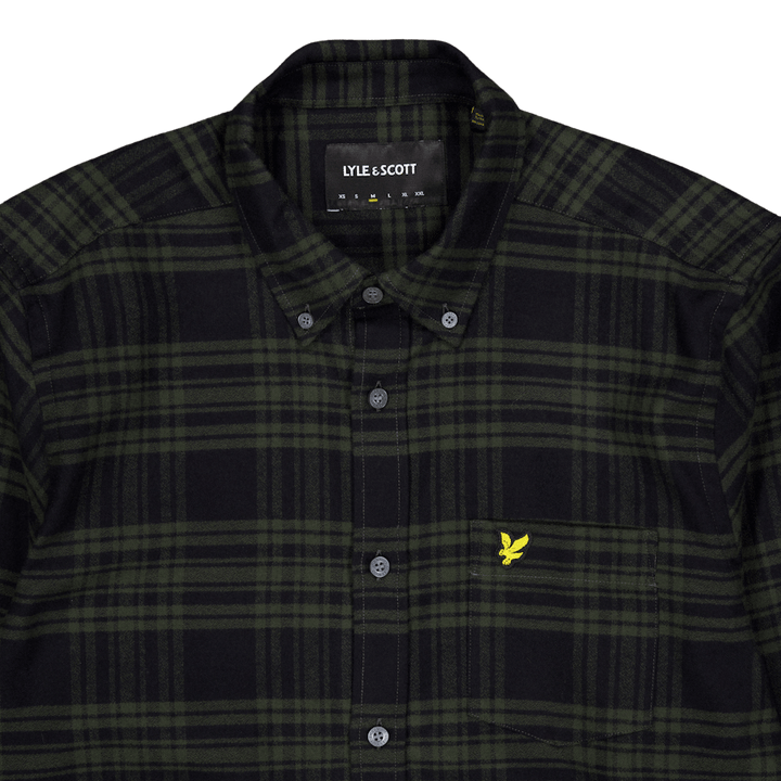 Check Flannel Shirt W995 Mountain Moss