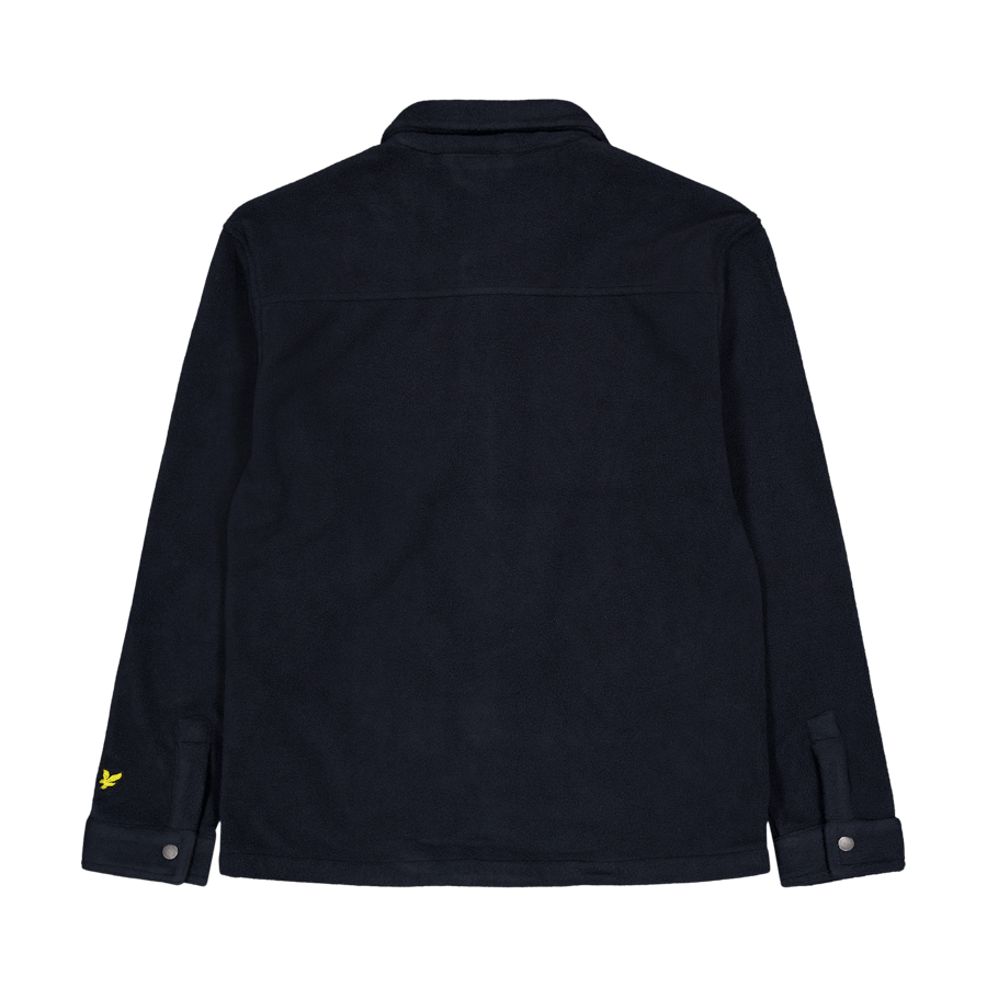 Embroidered Fleece Overshirt Z271 Dark