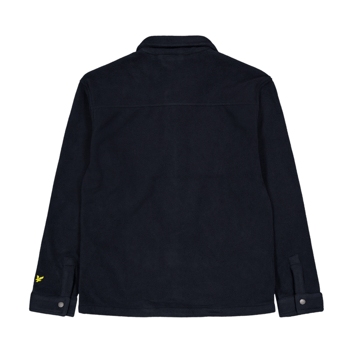 Embroidered Fleece Overshirt Z271 Dark